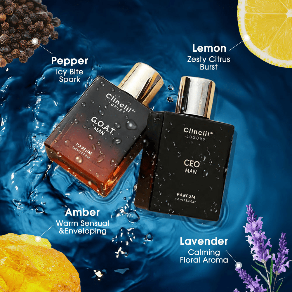 Final 3 Hours: 64%OFF Gentlemen's Fragrance Set with CEO MAN Perfume & G.O.A.T MAN Aroma - Kiyomi Cosmetics