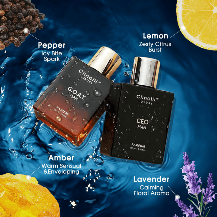 Final 3 Hours: 64%OFF Gentlemen's Fragrance Set with CEO MAN Perfume & G.O.A.T MAN Aroma - Kiyomi Cosmetics